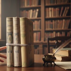 Antique French Original Nelson Book Collections - Sets of 3 Antique French Books